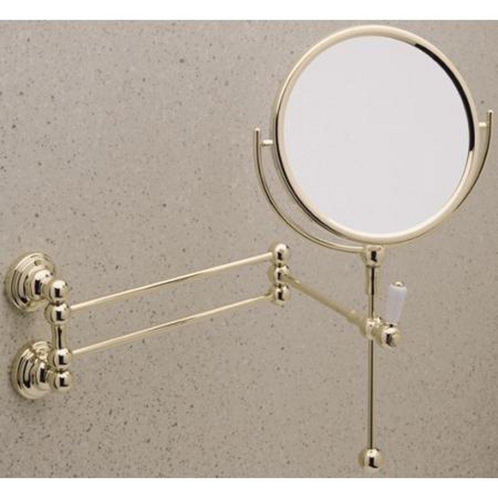 Perrin & Rowe Polished Nickel Wall Mount Shaving Mirror 