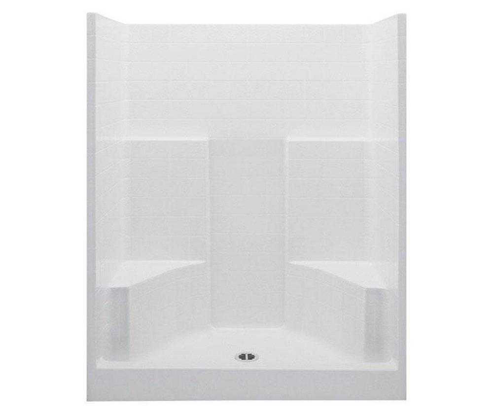 Aquatic White 36-1/4 x 60 x 73-1/4 in. Alcove Shower Unit 