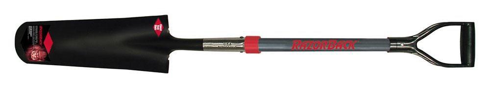 Razor-Back Drain Spade with Fiberglass Handle 