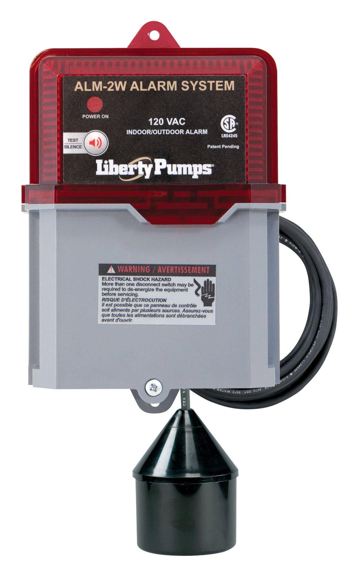 Liberty Pumps Red 120V Waterproof High Level Liquid Alarm 