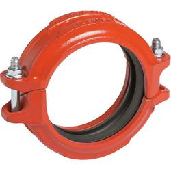 2 in. Orange Enamel Grooved Coupling