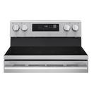 6.3 cu. ft. Wi-Fi Enabled Electric Single Oven Range ProBake Convection Air Fry (No Tray) Edge-to-edge Cooktop Stainless Steel - New Handle 
