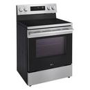 6.3 cu. ft. Wi-Fi Enabled Electric Single Oven Range ProBake Convection Air Fry (No Tray) Edge-to-edge Cooktop Stainless Steel - New Handle 