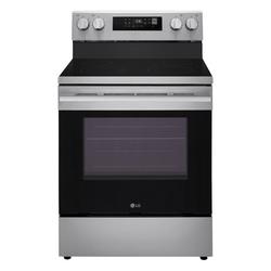 6.3 cu. ft. Wi-Fi Enabled Electric Single Oven Range ProBake Convection Air Fry (No Tray) Edge-to-edge Cooktop Stainless Steel - New Handle