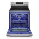 6.3 cu. ft. Wi-Fi Enabled Electric Single Oven Range ProBake Convection Air Fry (No Tray) Edge-to-edge Cooktop Stainless Steel - New Handle 
