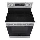 6.3 cu. ft. Wi-Fi Enabled Electric Single Oven Range ProBake Convection Air Fry (No Tray) Edge-to-edge Cooktop Stainless Steel - New Handle 