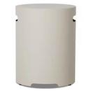 20"H Round Metal Propane Tank Cover and Side Table in Light Sand by Real Flame 
