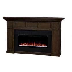 Alcott 75" Smart Landscape Electric Fireplace in Aged Barrel by Real Flame