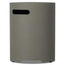 20"H Round Metal Propane Tank Cover and Side Table in Mist Gray by Real Flame 