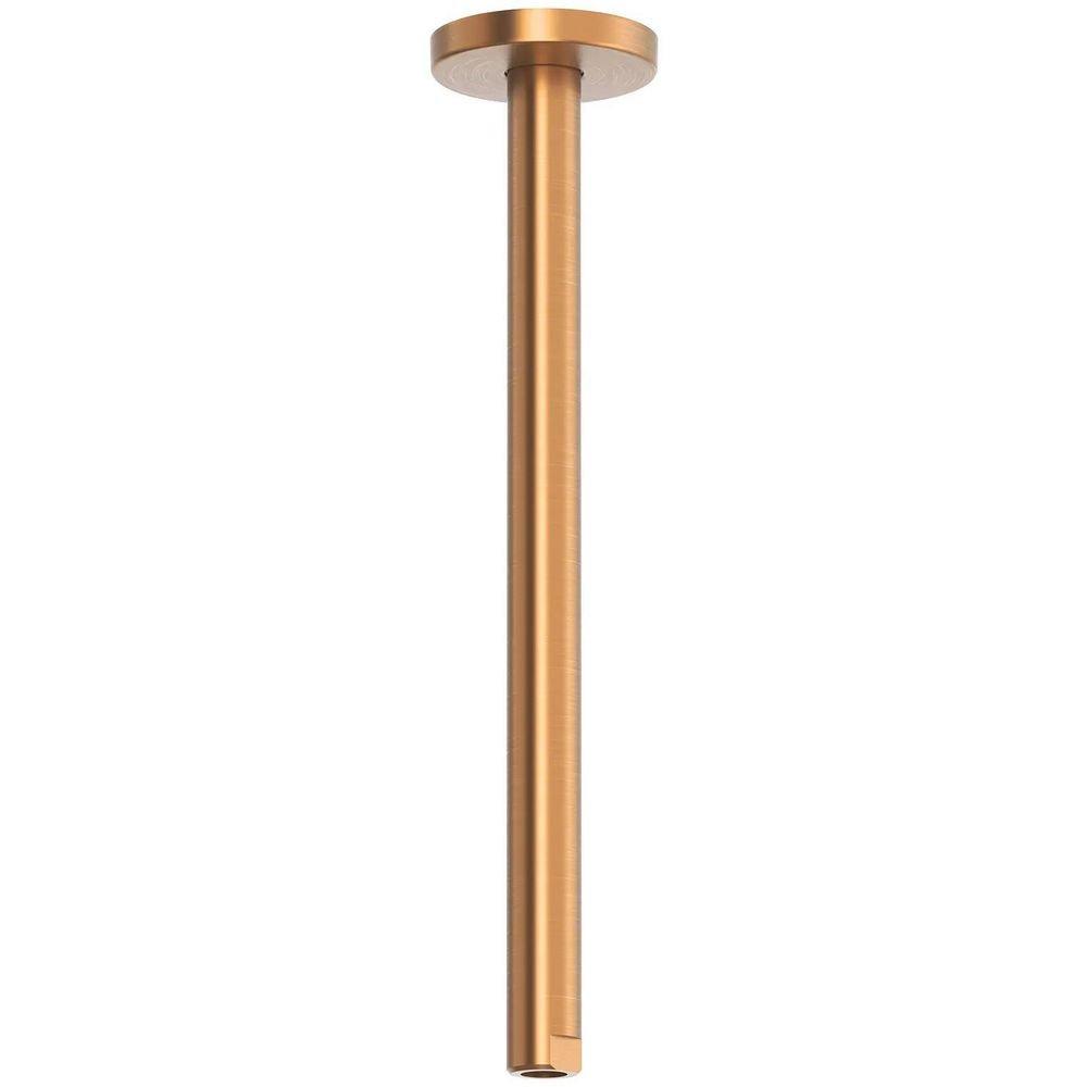 12 in. Ceiling Mount Shower Arm in Brushed Warm Sunset 