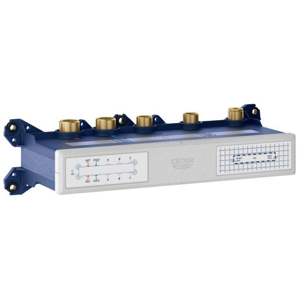 GrohTherm Aqua Tiles 3 Outlet Thermostatic Rough In Valve 