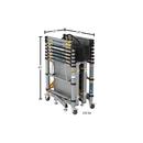 WERNER ALUMINUM 6FT TELESCOPING ROLLING SCAFFOLD 500LB LOAD CAPACITY ATS-72 