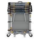 WERNER ALUMINUM 6FT TELESCOPING ROLLING SCAFFOLD 500LB LOAD CAPACITY ATS-72 