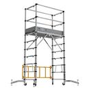 WERNER ALUMINUM 6FT TELESCOPING ROLLING SCAFFOLD 500LB LOAD CAPACITY ATS-72 