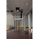 Werner Aluminum 6FT Telescoping Rolling Scaffold 500lb Load Capacity 