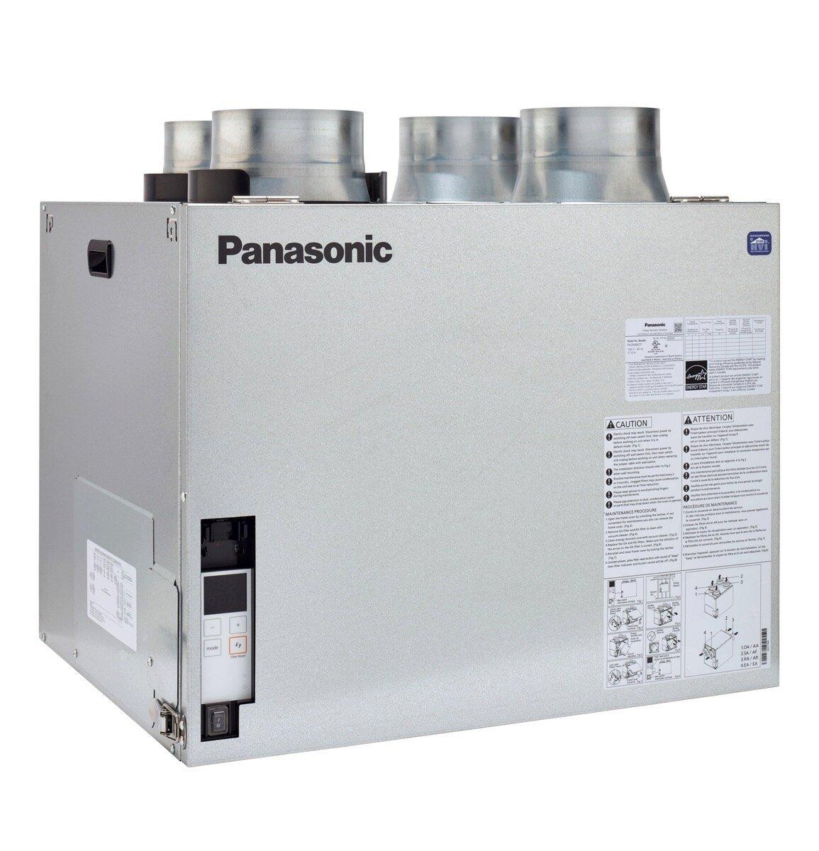 BalancedHome 210 Elite Plus+ Any Climate ERV 40-210 CFM for exhaust & supply occupant-controlled boost function MERV 13 fltr  ASHRAE 62.2 timing function 6" duct Top Port Corded hardwire adaptor 