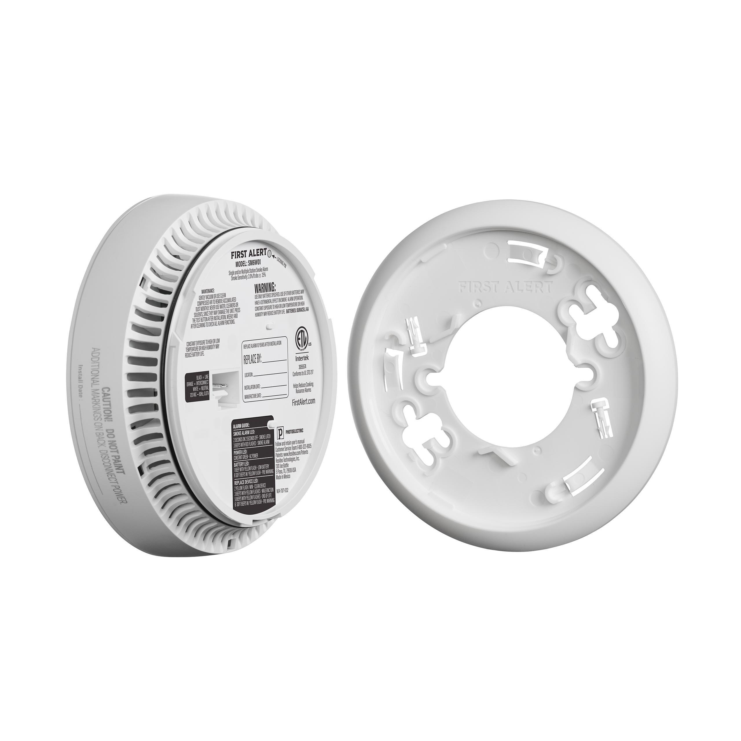 Hardwire Smoke Alarm with Battery Backup 