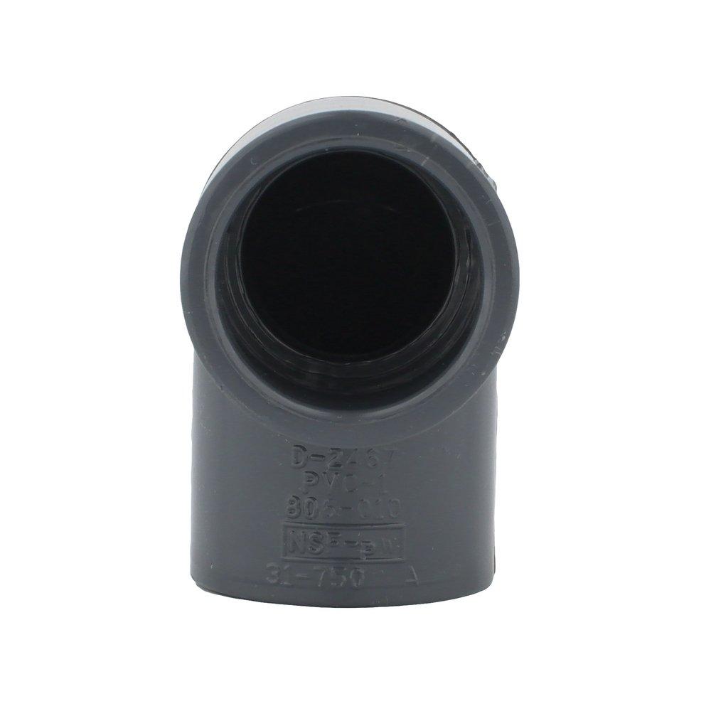 Grey PVC Schedule 80 90&deg; Elbow 