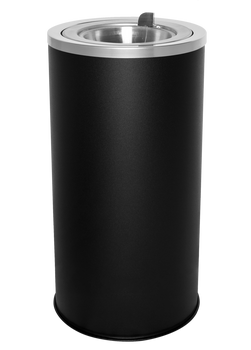 Flip-Top Cigarette Urn, Black Texture