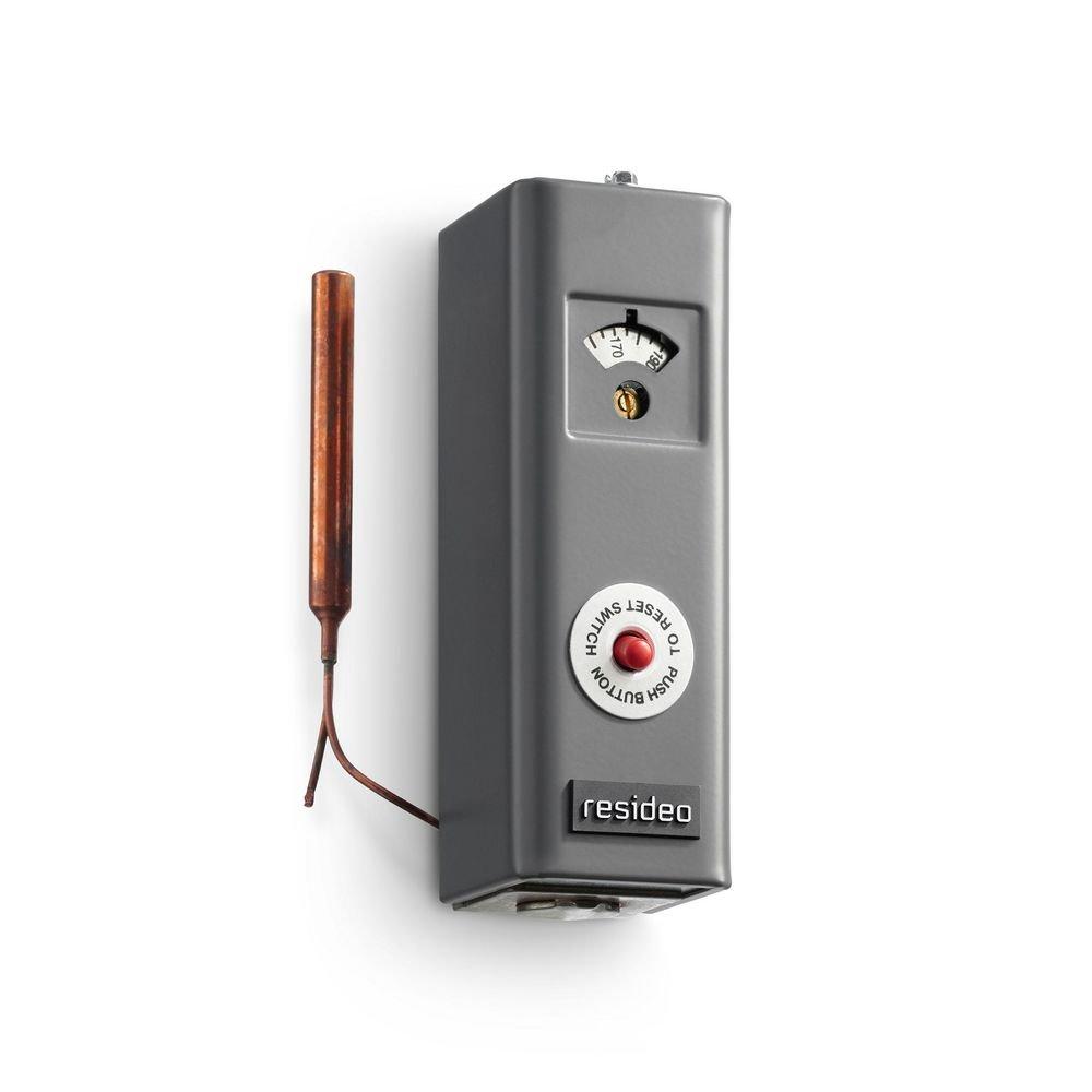 Resideo Metallic 130 to 270F Aquastat with Manual Reset 