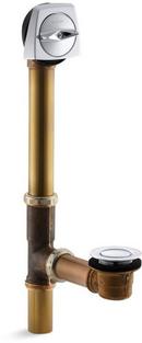 KOHLER Polished Chrome 16 in. Brass Trip Lever Drain 