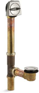 KOHLER Vibrant&reg; Brushed Nickel 16 in. Brass Trip Lever Drain 