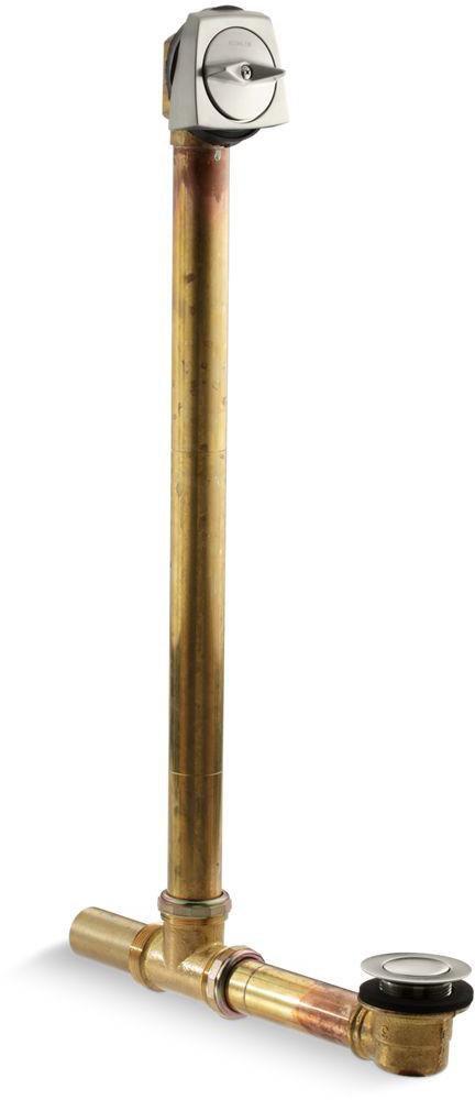 KOHLER Vibrant&reg; Brushed Nickel Brass Trip Lever Drain 