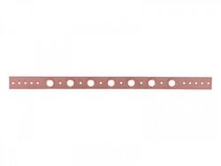 1-1/4 in. x 20 in. Copper-Bonded&trade; Steel Pipe Support Bracket with 5/8 in. Holes