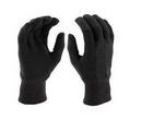 L Size Jersey Gloves in Black