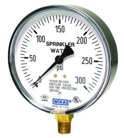 4 in. 300 psi Air Water Gauge