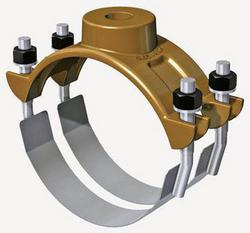 16 x 2 in. IP Bronze Double Strap Saddle