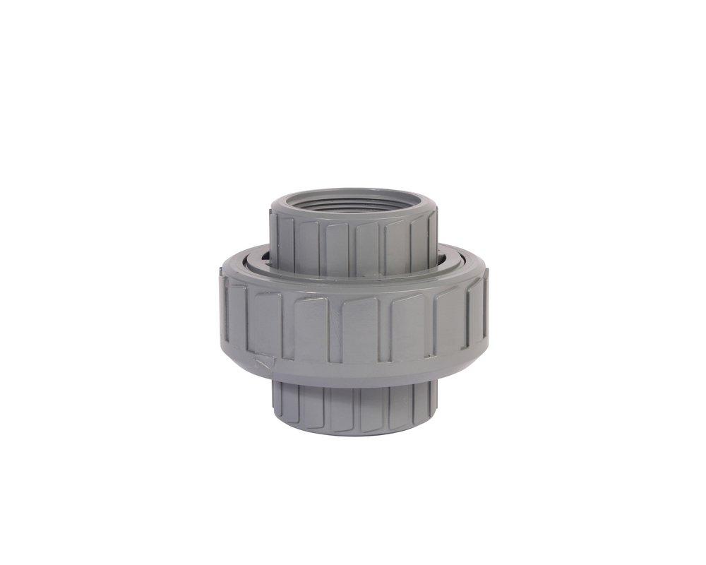 CPVC Schedule 80 Threaded Union with FKM O-Ring 