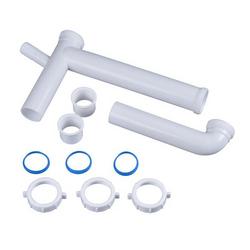 17 in. Slip-Joint End Outlet Waste in White