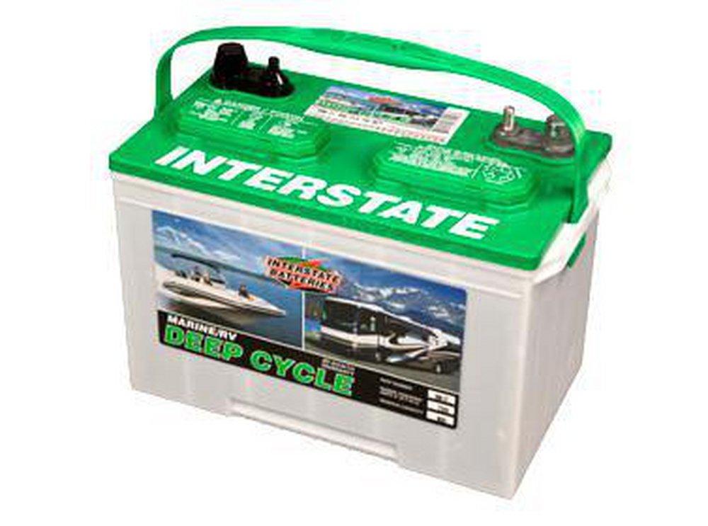 Interstate Batteries 6 3/4 in. Width Deep Cycle Marine Battery 