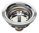 3 in. Brass Basket Strainer Plated in Polished Chrome