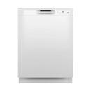 24"W Tall Tub Front Control Dishwasher with Hard Food Disposer in White