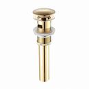 Complete Lavatory Pop-Up Drain Assembly in Satin Gold - PVD
