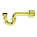 1-1/2 in. Brass P-Trap with Box Flange