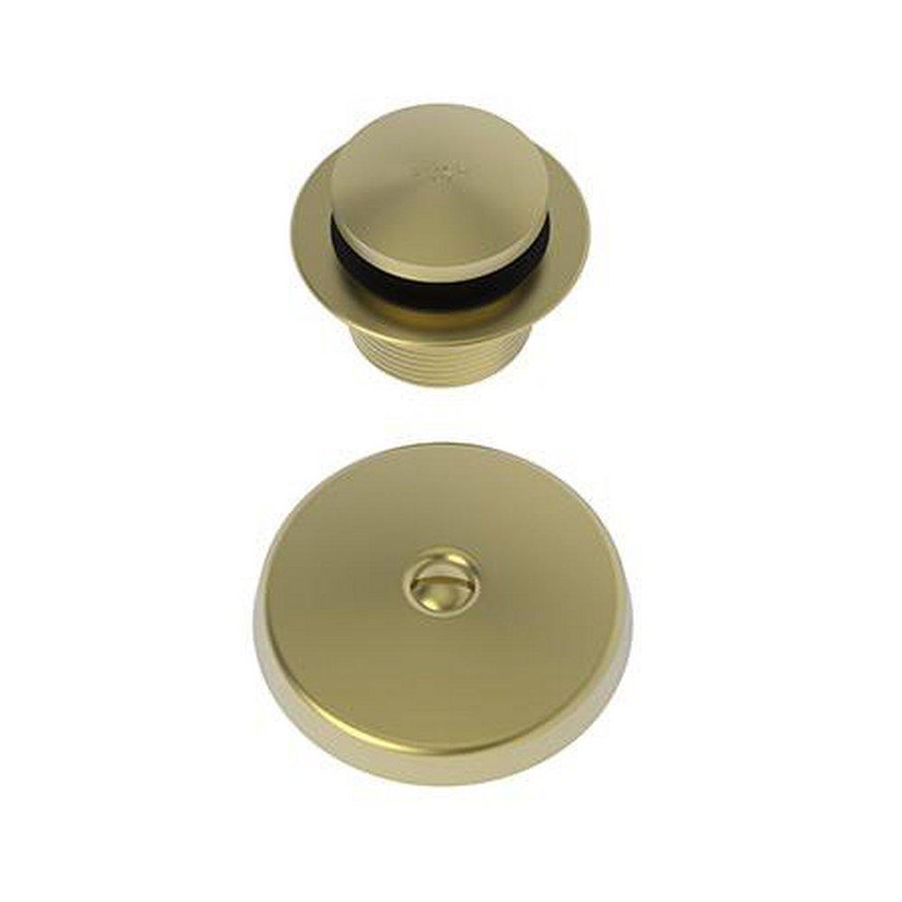 Brasstech Antique Brass 1-Hole Toe Activated Tub Drain Kit 