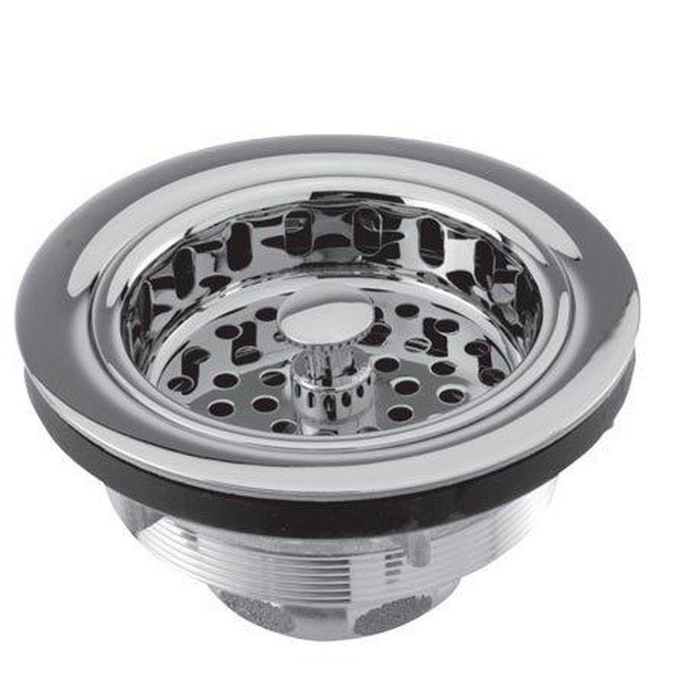 Brasstech Flat Black 3-1/2 in. Large Basket Post Style Strainer Set 