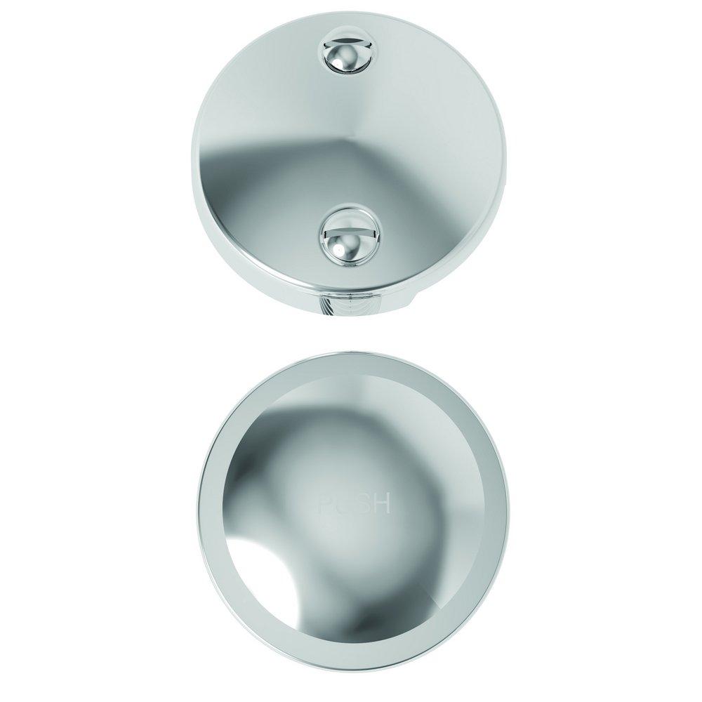 Brasstech Polished Chrome 3 in. Brass Toe-Tap Drain 