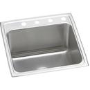 Elkay Lustrous Satin 22 x 22 in. Stainless Steel Single Bowl Drop-in Kitchen Sink in Lustrous Satin 