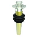 Brasstech Polished Nickel - Natural Lift and Turn Plug (Less Overflow) 