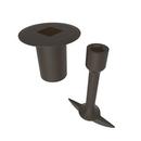 Brasstech Oil Rubbed Bronze Log Lighter Key & Flange 