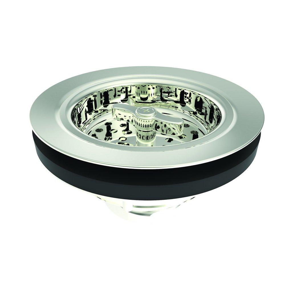 Brasstech Polished Nickel 3-1/2 in. Brass Basket Strainer 