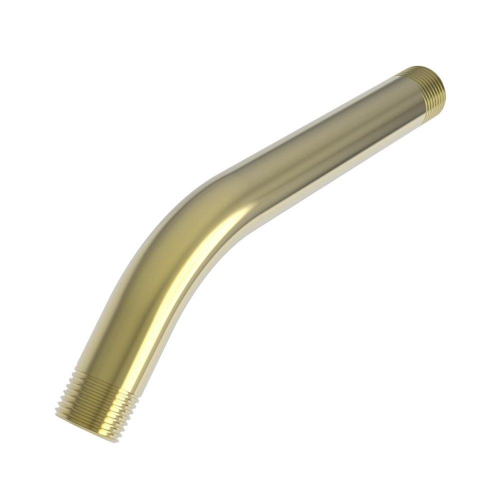 Newport Brass Uncoated Polished Brass - Living 1/2 x 8 in. NPT Solid Brass Shower Arm 