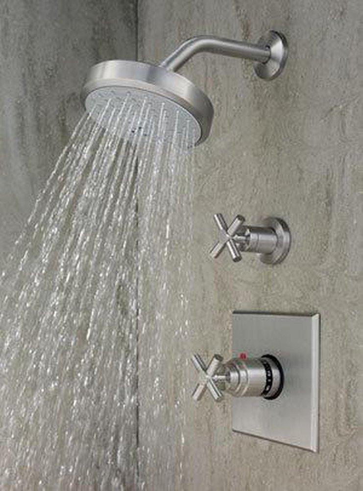 Newport Brass Uncoated Polished Brass - Living 1/2 x 8 in. NPT Solid Brass Shower Arm 