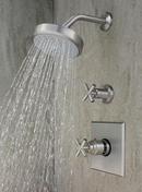 Newport Brass Uncoated Polished Brass - Living 1/2 x 8 in. NPT Solid Brass Shower Arm 