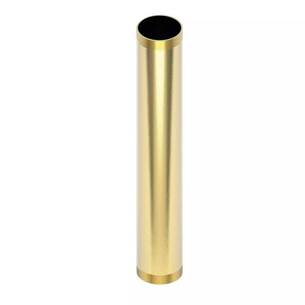 Brasstech Uncoated Polished Brass - Living 1-1/4 in. Threaded Brass Lavatory Drain Tailpiece in Uncoated Polished Brass - Living 