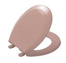 Round Closed Front Toilet Seat with Cover in Wild Rose